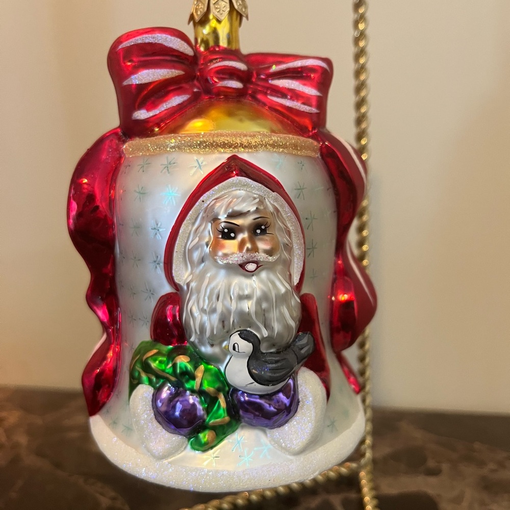 Christopher Radko Nick O’Bell ornament Bell Santa Christmas